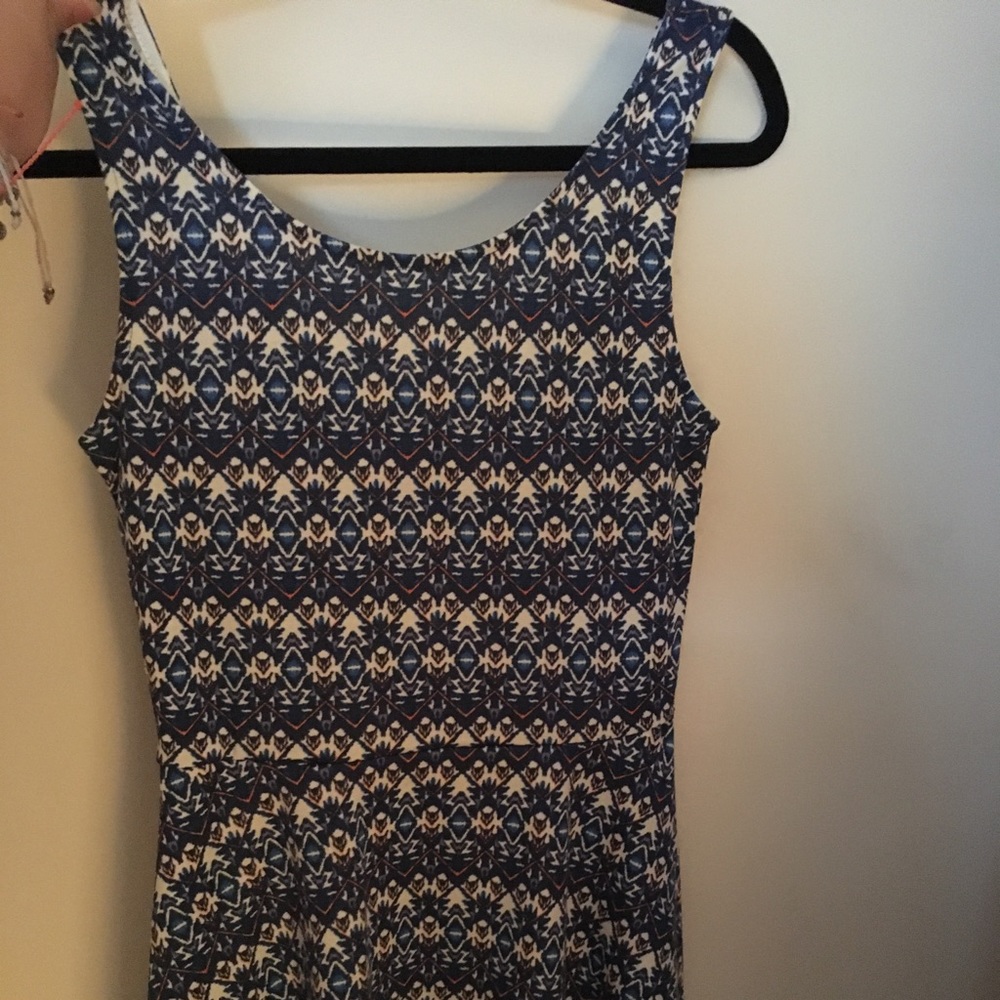 H&M tribal print skater dress